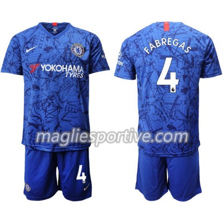 Completo Calcio Chelsea Fabregas 4 Bambino Divisa Prima 2019/2020